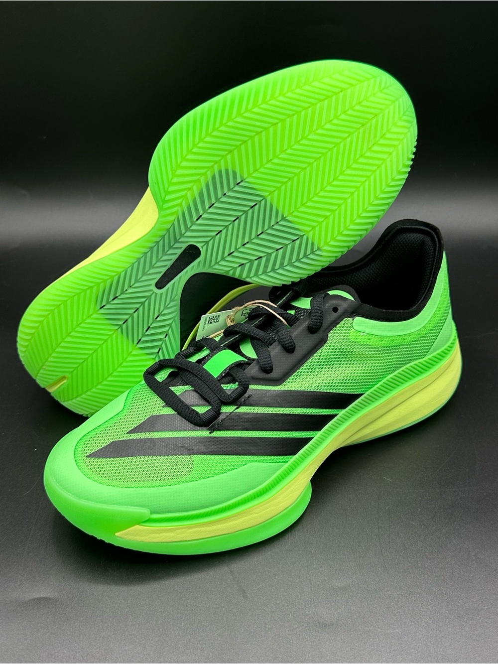 Adidas Adizero Select 3.0 Glow In The Dark Green Basketball Shoes Mens